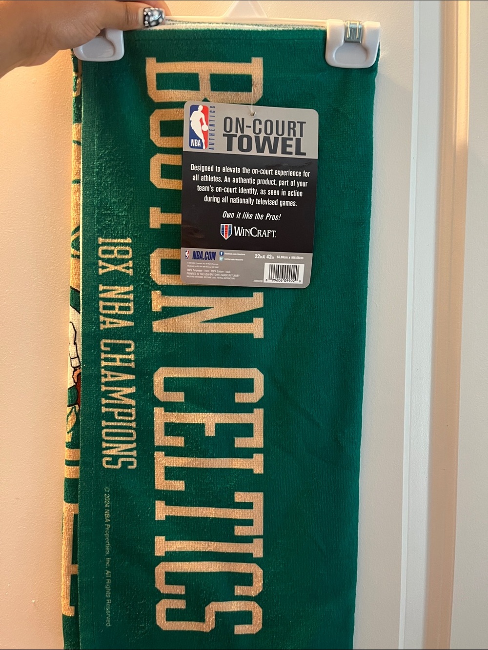 Towel with NBA branding